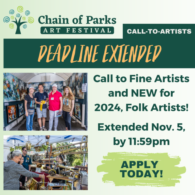 2024 Chain of Parks Call to Artists (Deadline Extended!) Tallahassee